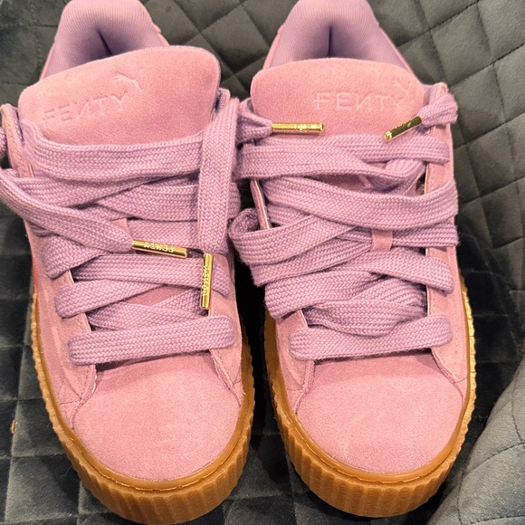 Fenty Beauty Shoes - Fenty Beauty Soft Pink Suede Detail